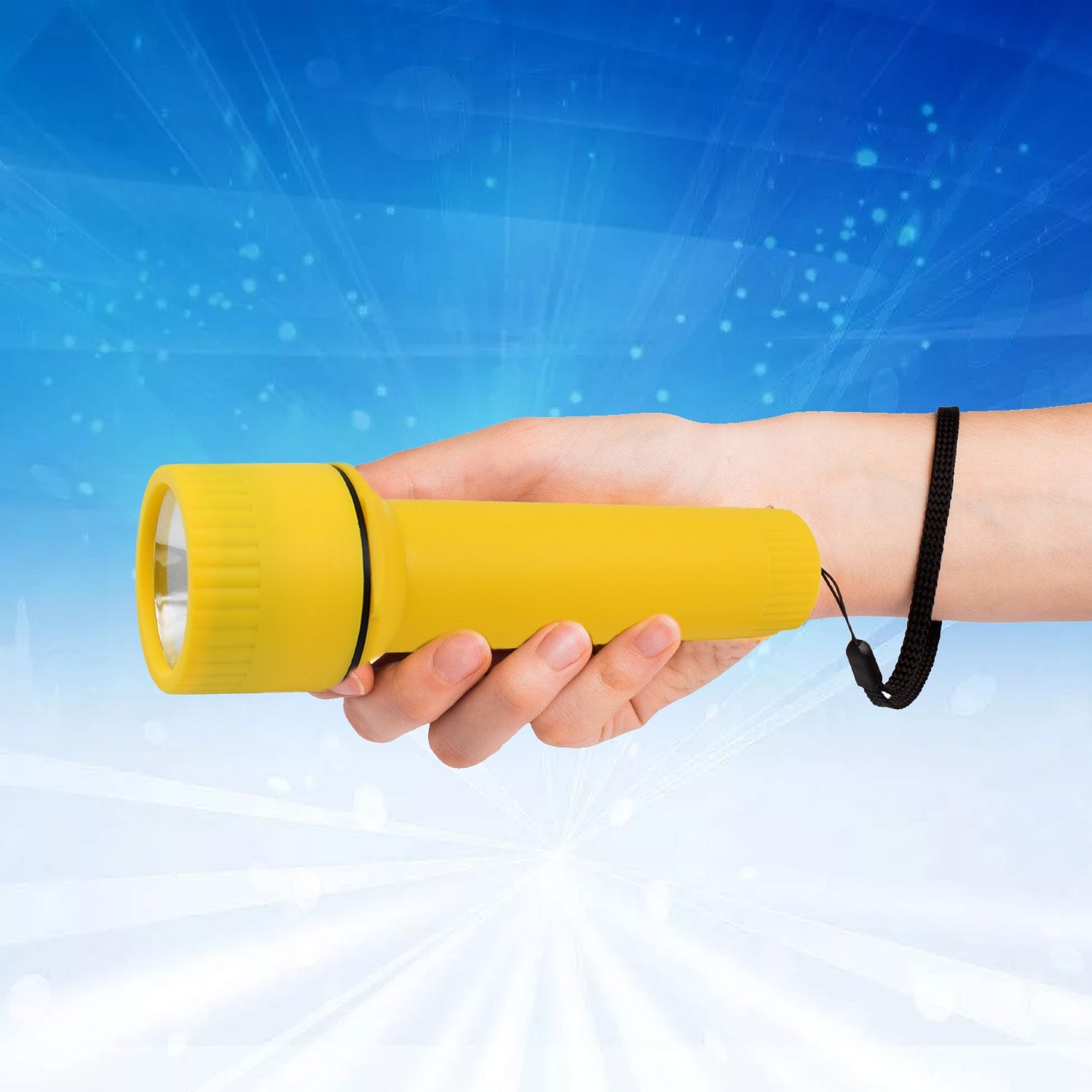 Big LED Flashlights / Torch Light, Battery operated (1 Pc / Battery not included) Big LED Flashlights / Torch Light, Battery operated (1 Pc / Battery not included)